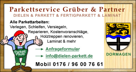 Parkett verlegen Dormagen, Tel. 0176 96007661 